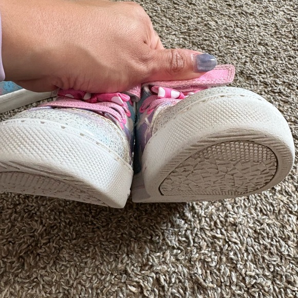 Bundle of Kids High-Top Sneakers with Pink and Blue Accents - Picture 6 of 15